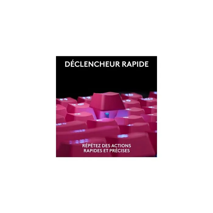 Logitech G Pro X TKL Rapid - Clavier Gamer Filaire Rose - AZERTY