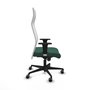 Piqueras y Crespo Chaise de Bureau Albacete XL Vert Bouteille et Blanc