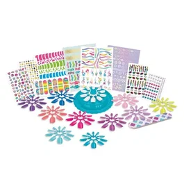Lexibook Kit de nail art stylé avec stickers, cristaux et bijoux