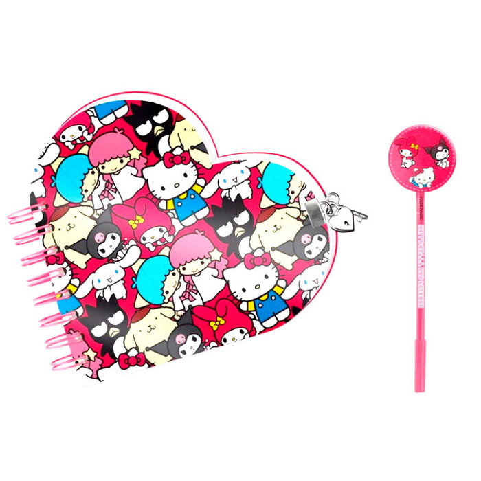 KARACTERMANIA Set journalier avec stylo Friends Hello Kitty - Agendas et accessoires de bureau KARACTERMANIA Set journalier avec stylo Friends Hello Kitty - Agendas et accessoires de bureau