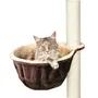 Trixie Sac confort réversible pour arbre à chat, Ø 38 cm, brun et beige, cadre métal, peluche douce, support jusqu'à 4,5 kg, pour chat de taille moyenne