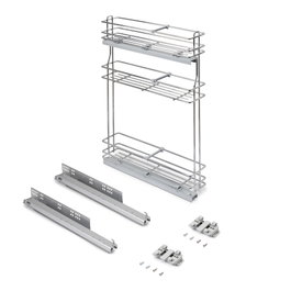 Emuca Porte-bouteilles extractible SupraMax, Module 150mm, Gauche