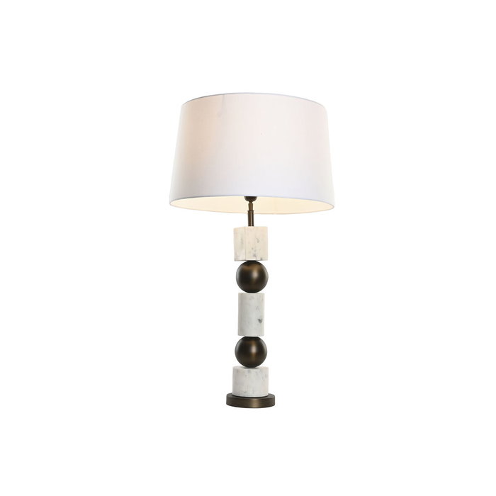 Lampe de bureau Home ESPRIT Blanc Bronze 50 W 220 V
