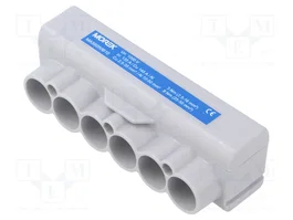 MOREK SLT50 Block de séparation 6 broches 1kV gris/bleu