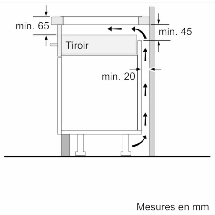 Bosch PUC611AA5E Table de cuisson à induction Série 2, 60 cm, 3 foyers, Noir Bosch PUC611AA5E Table de cuisson à induction Série 2, 60 cm, 3 foyers, Noir