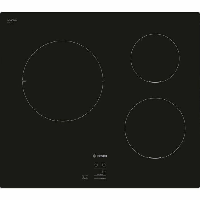 Bosch PUC611AA5E Table de cuisson à induction Série 2, 60 cm, 3 foyers, Noir Bosch PUC611AA5E Table de cuisson à induction Série 2, 60 cm, 3 foyers, Noir
