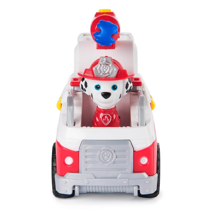 Spin Master Figurine Marcus - Véhicule Fire Rescue avec 2 projectiles et figurine de chiot