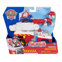 Spin Master Figurine Marcus - Véhicule Fire Rescue avec 2 projectiles et figurine de chiot