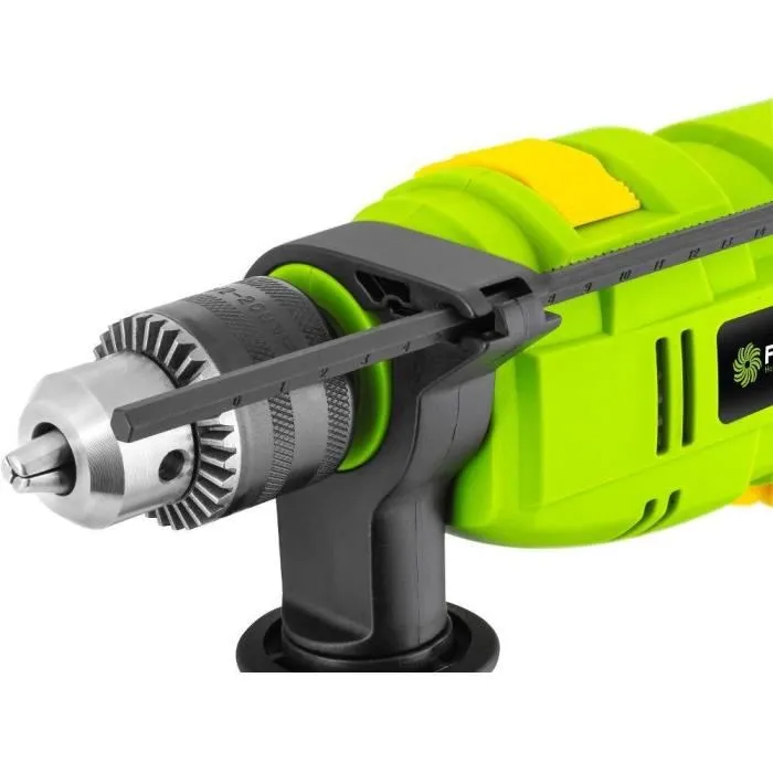 Fieldmann FDV 200711-E Perceuse à percussion 710 W, mandrin 13 mm, vitesse 0-2800 tr/min avec poignée latérale et jauge de profondeur