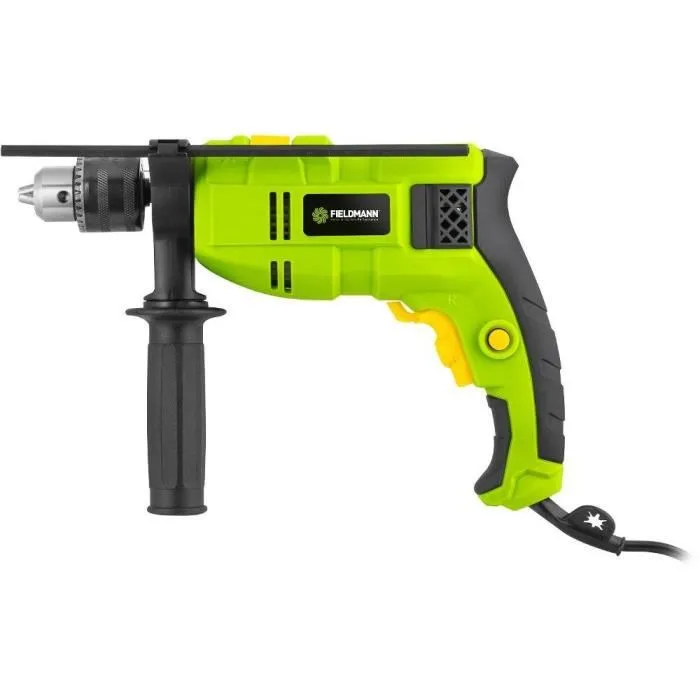 Fieldmann FDV 200711-E Perceuse à percussion 710 W, mandrin 13 mm, vitesse 0-2800 tr/min avec poignée latérale et jauge de profondeur