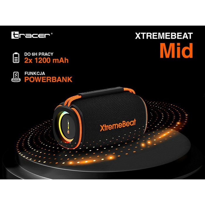 Tracer XtremeBeat TWS Haut-parleurs bluetooth portables Noir 15 W Tracer XtremeBeat TWS Haut-parleurs bluetooth portables Noir 15 W
