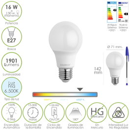 MAURER Ampoule LED Standard E27 16W 6500K