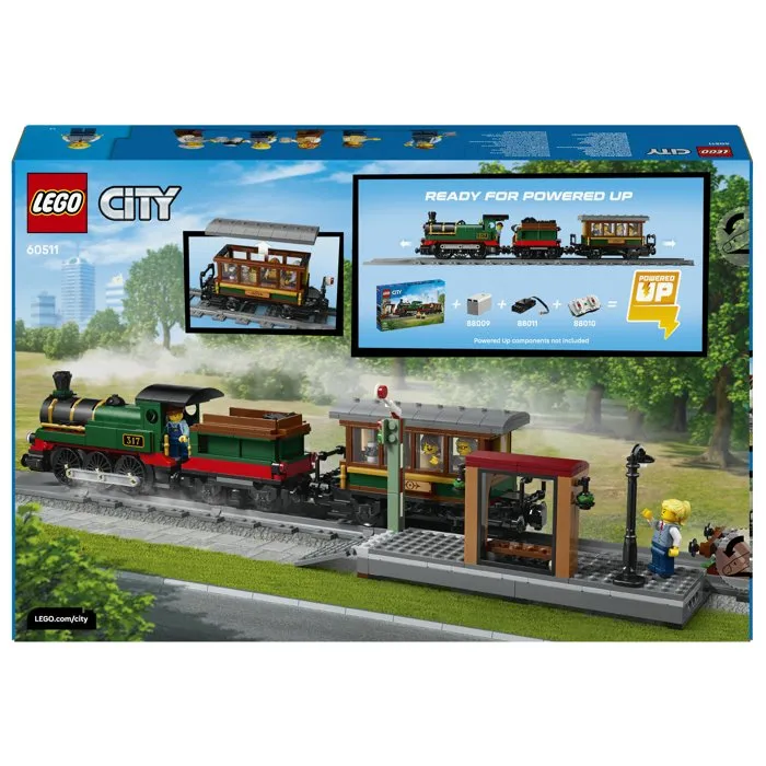 Lego City 60511 Le Train à Vapeur Rétro Jouet Garçon ou Fille dès 7 Ans Maquette STEM