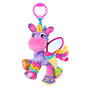 Playgro Activity Friend Unicornio Stella 0189036 - Jouet d'éveil avec miroir, sonnailles et clip de transport - Multilingue