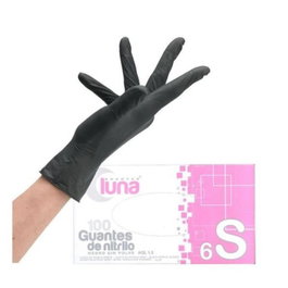 Varios Gants d'examen Supreme Nitrile Noir Haute Protection Taille L
