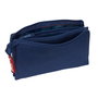 Trousse Fourre-Tout Triple El Pulpo Blue marine 22 x 12 x 3 cm