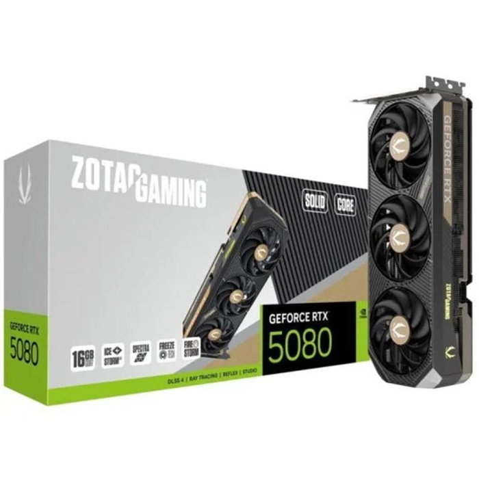 Zotac Gaming GeForce RTX 5080 SOLID CORE 16GB GDDR7 Carte Graphique NVIDIA Blackwell DLSS 4 Zotac Gaming GeForce RTX 5080 SOLID CORE 16GB GDDR7 Carte Graphique NVIDIA Blackwell DLSS 4