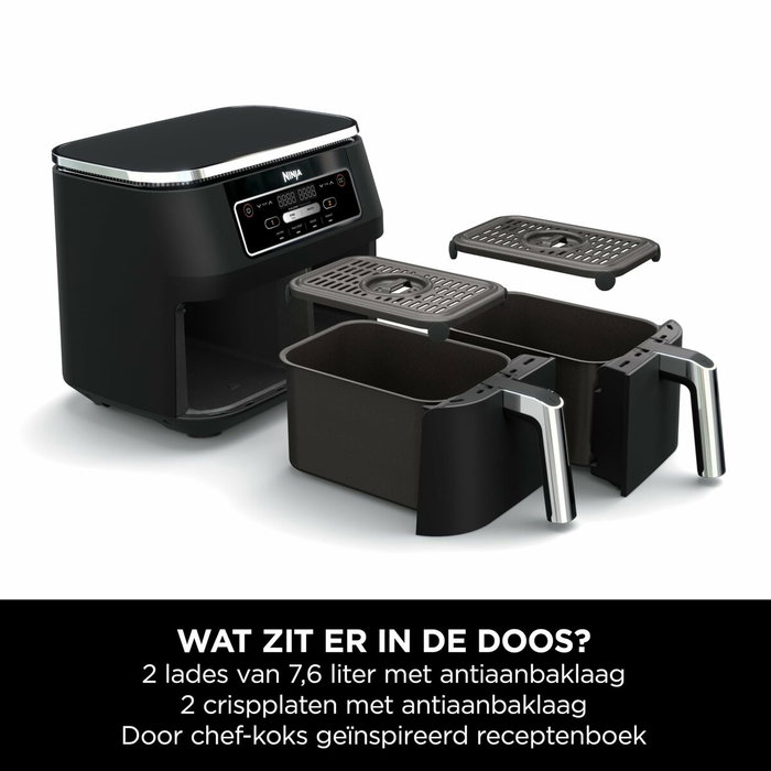 Friteuse à Air NINJA AF200EU Noir 2400 W 1,6 L 7,6 L