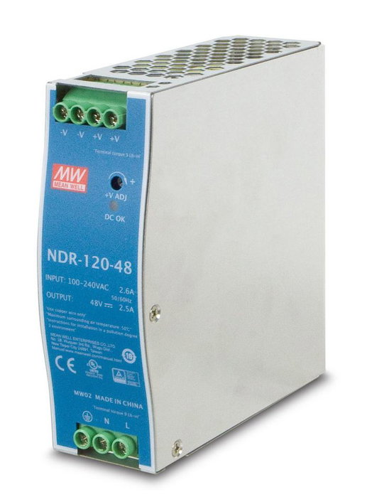 Planet PWR Alimentation Secteur Rail DIN Industrielle Monophasée Sortie 24V ou 48V DC, Entrée Universelle 100-240V AC/DC, Protection Surtension/Surcharge Planet PWR Alimentation Secteur Rail DIN Industrielle Monophasée Sortie 24V ou 48V DC, Entrée Universelle 100-240V AC/DC, Protection Surtension/Surcharge