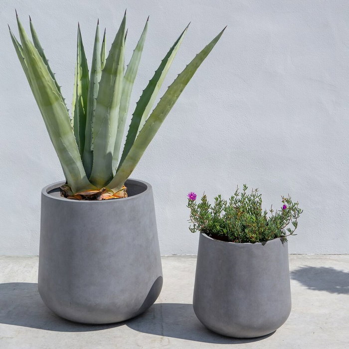 BigBuy Garden Set de 2 pots de fleurs Samos Gris 60 x 60 x 60 cm BigBuy Garden Set de 2 pots de fleurs Samos Gris 60 x 60 x 60 cm