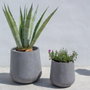 BigBuy Garden Set de 2 pots de fleurs Samos Gris 60 x 60 x 60 cm
