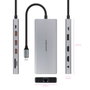 Nanocable Hub USB-C 12 en 1 Multiports avec 3x USB-A 3.2, 2x HDMI 4K, DisplayPort, Ethernet, SD, PD 100W