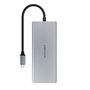 Hub USB NANOCABLE Hub 12en1 Gris 18 cm