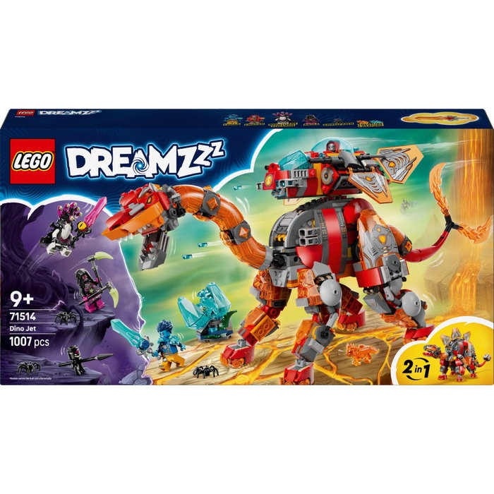 LEGO DREAMZzz 71514 Dino Jet - Jouet de Construction 2-en-1