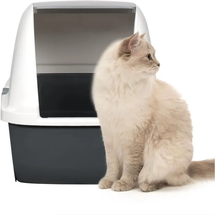 Catit Airsift Regular - Maison de toilette à filtration intégrée pour chat - Système Airsift anti-odeurs - Dimensions 57 x 39 x 46,5 cm
