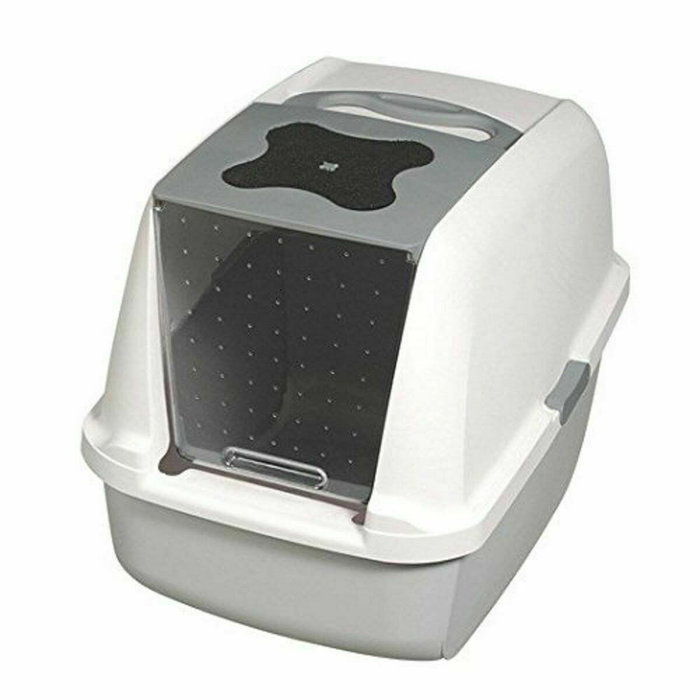 Catit Maison de toilette AirSift Regular grise