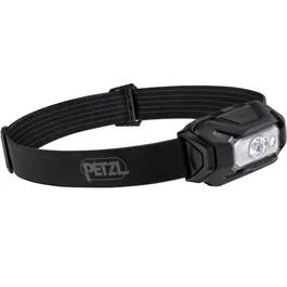 Petzl - Lampe frontale ARIA 1, 350 lumens, éclairage RGB, étanche, 3 piles AAA incluses, Noir