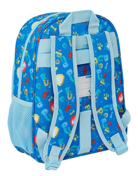 Paw Patrol - Mochila enfant Patrulla Canina Pups Rule 34 cm avec bolsillo portabotellas y bolsillo frontal ergonómico