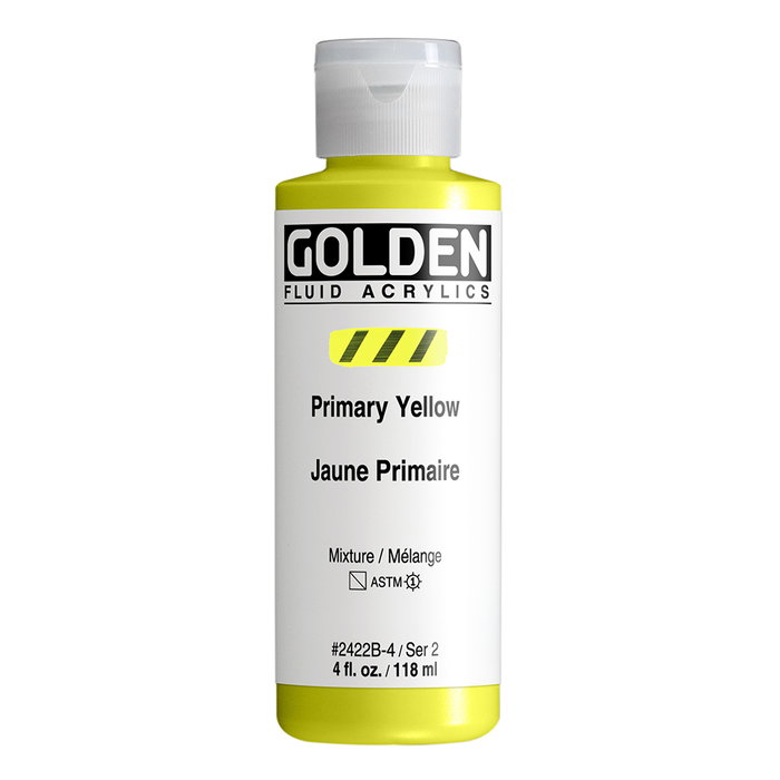 Golden Jaune Primaire Couleurs Acryliques Fluides 118 ml Golden Jaune Primaire Couleurs Acryliques Fluides 118 ml