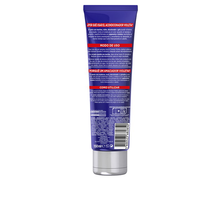 L'Oréal Paris Elvive Color-Vive Masque Matifiant Violet pour Cheveux Décolorés, Blonds ou Gris - 150 ml