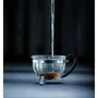 Bodum Théière Chambord en verre avec infuseur et cadre acier inoxydable, 1.3 litre - Noir