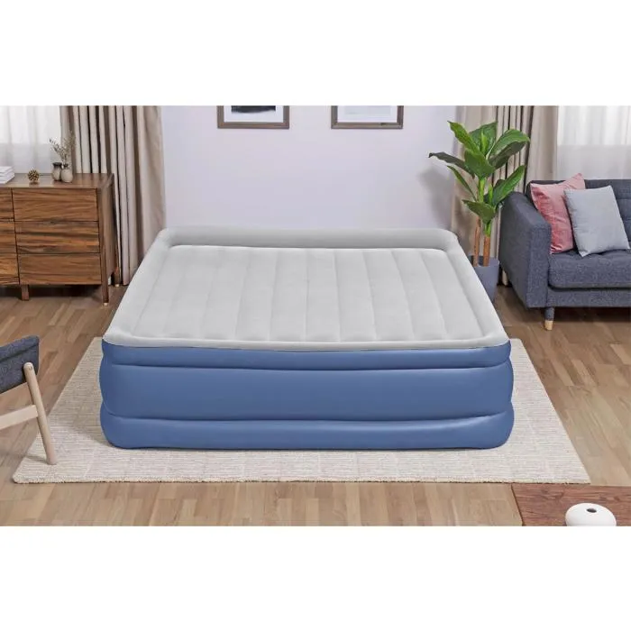 Bestway Matelas gonflable camping 2 places King avec pompe électrique intégrée - Charge max 300 kg, soutien ergonomique