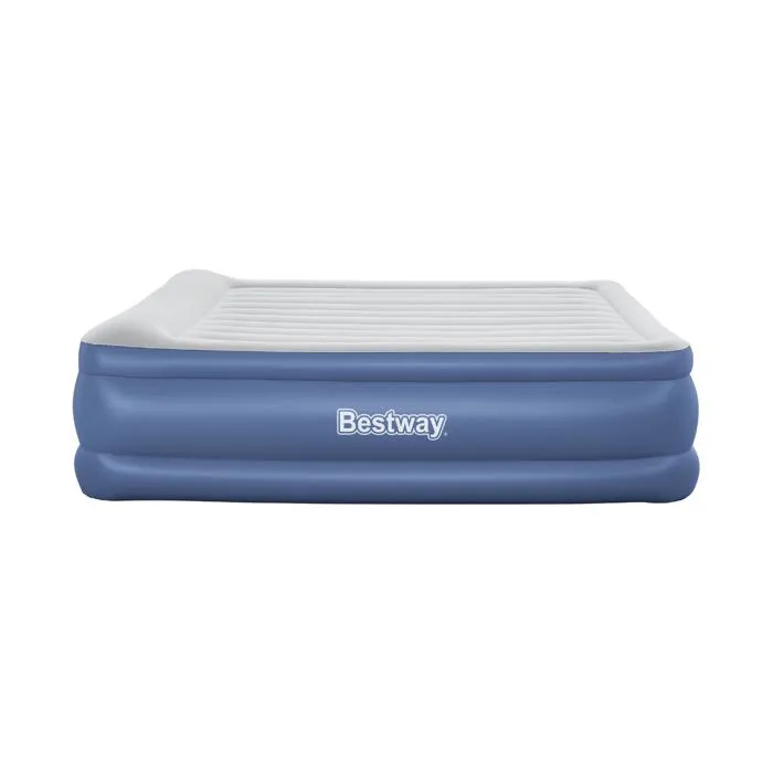 Bestway Matelas gonflable camping 2 places King avec pompe électrique intégrée - Charge max 300 kg, soutien ergonomique