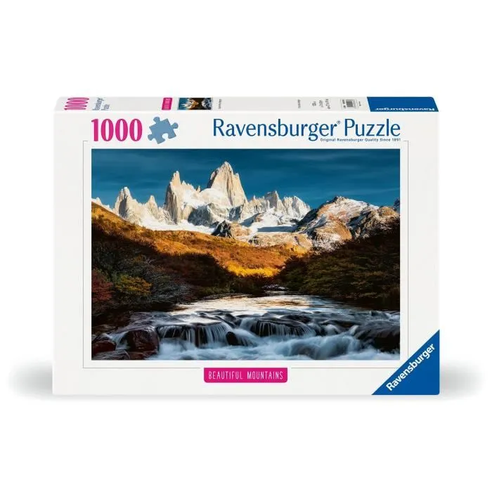 Ravensburger 12000253 - Puzzle 1000 pièces Le Fitz Roy en Patagonie, Collection Highlights, qualité supérieure, à partir de 14 ans