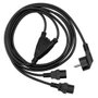 MicroConnect Câble d'alimentation Schuko avec répartiteur - 2 x C13, 1,8 m - Homologué Europe