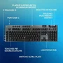 Logitech G Clavier gamer sans fil mécanique G915 X, rétroéclairé, switch tactile, format AZERTY, Noir, compatible Windows 7+/MacOS X 10.11+