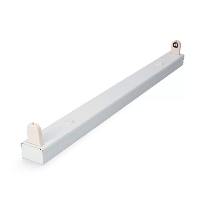F-Line Réglette slim blanche pour tube T8 de 120 cm, aluminium, G13 F-Line Réglette slim blanche pour tube T8 de 120 cm, aluminium, G13