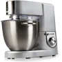 Robot de Cuisine Pro Domo DO9079KR, 1500 W, bol 6.7 L inox, vitesse variable + pulse, avec accessoires (fouet, crochet pétrin), gris