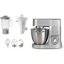 Robot de Cuisine Pro Domo DO9079KR, 1500 W, bol 6.7 L inox, vitesse variable + pulse, avec accessoires (fouet, crochet pétrin), gris