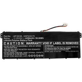CoreParts Batterie pour Acer 50.24Wh 11.55V 4350mAh, Noir