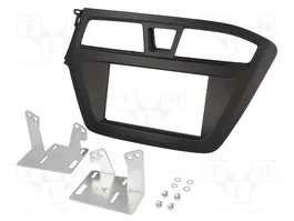 PER.PIC. Cadre de radio 2 DIN noir pour Hyundai i20 (2015+)