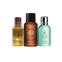 Molton Brown Coffret Découverte Hair Therapy - 3 Shampoings: Purifiant Indian Cress, Volume Kumudu, Volume Mandarin & Clary Sage - 30 ml chaque