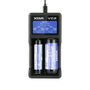 Xtar Chargeur de batterie VC2 Litio Ion Piles x 2