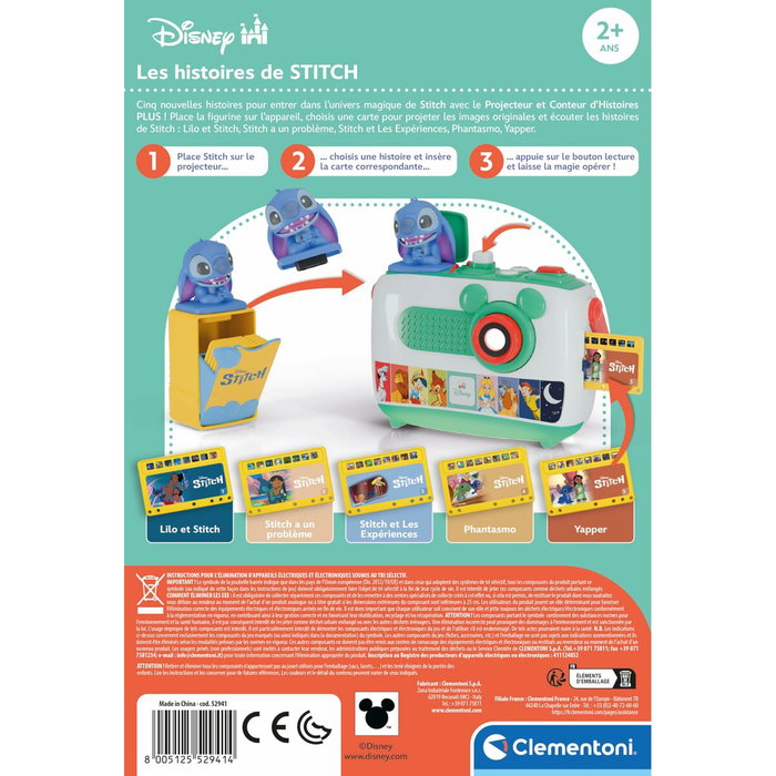 Clementoni Recharge Projecteur Conteur d'Histoires Plus, Les Histoires de Stitch