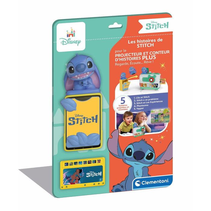 Clementoni Recharge Projecteur Conteur d'Histoires Plus, Les Histoires de Stitch