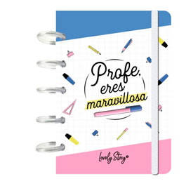 LOVELY STORY Cuaderno A6 - Profe Eres Maravillosa